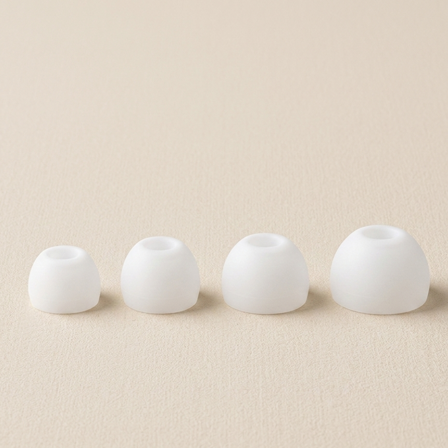 Embouts de remplacement Quieto coloris Blanc ivoire - kit 4 paires