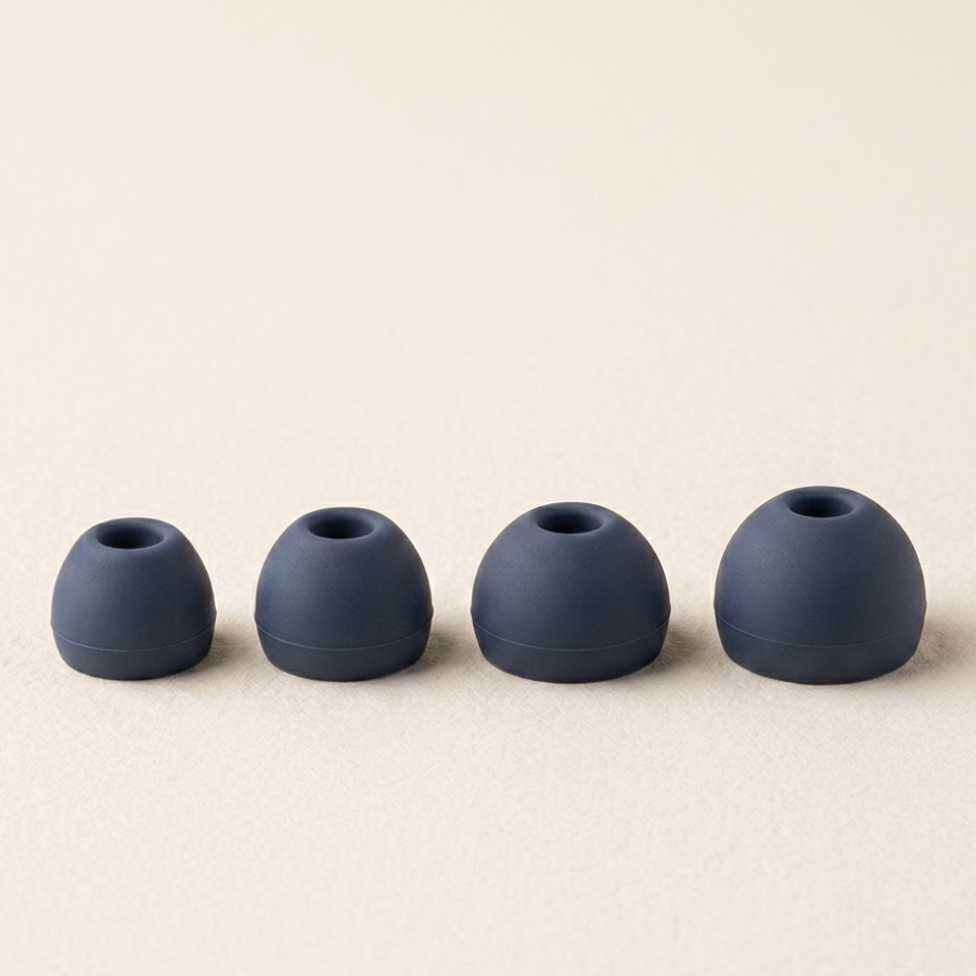 Embouts de remplacement Quieto coloris Bleu Nuit - kit 4 paires
