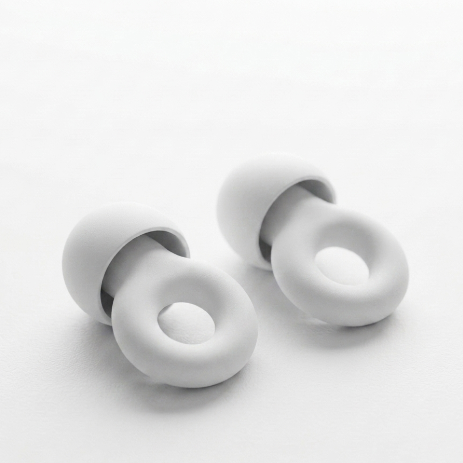 Bouchons d'oreilles Quieto Air coloris Blanc ivoire - sommeil confort