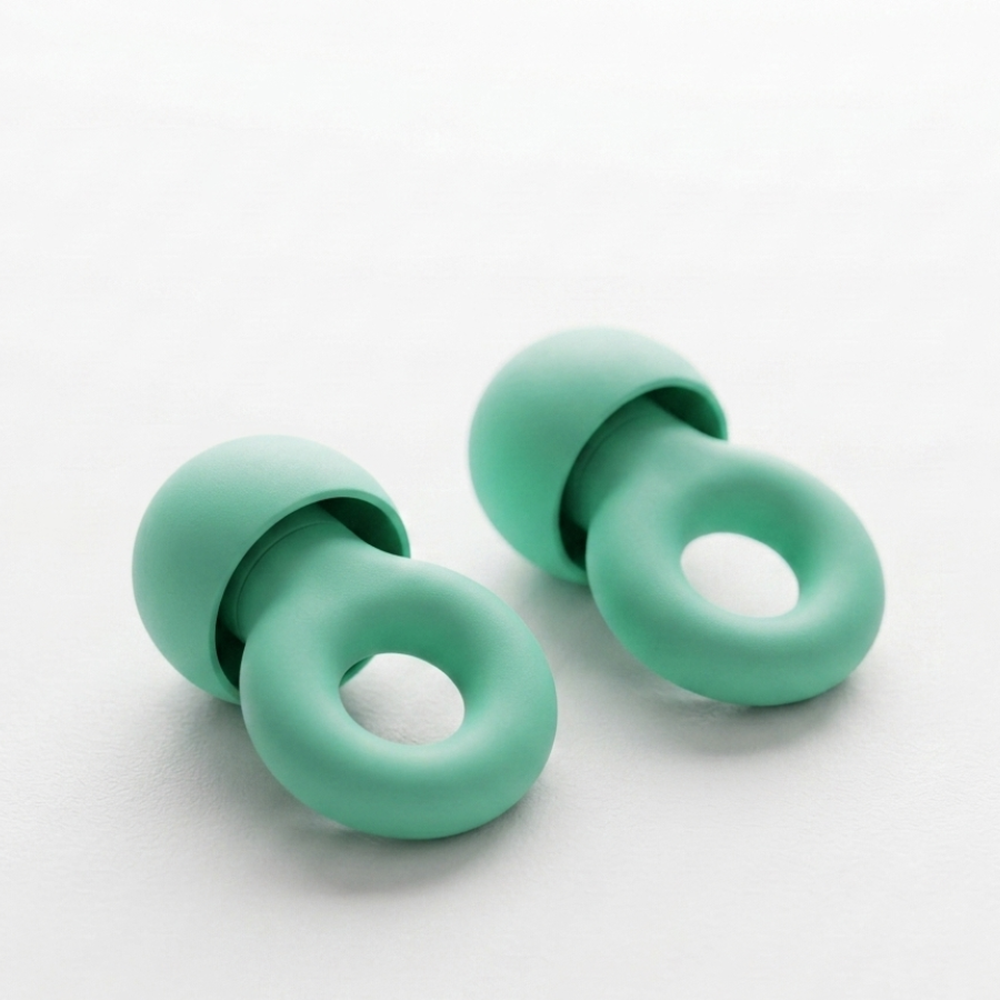 Bouchons d'oreilles Quieto Air coloris Vert - isolation sonore sommeil