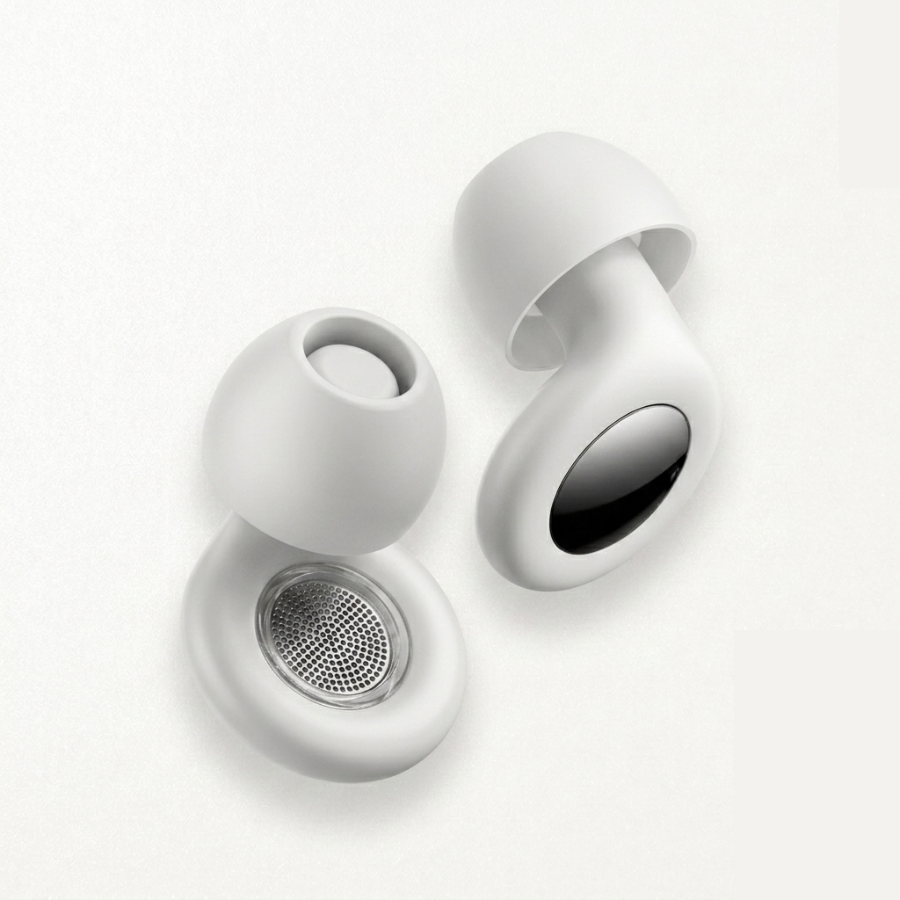 Bouchons d'oreilles Quieto Pro coloris Blanc ivoire - sommeil profond