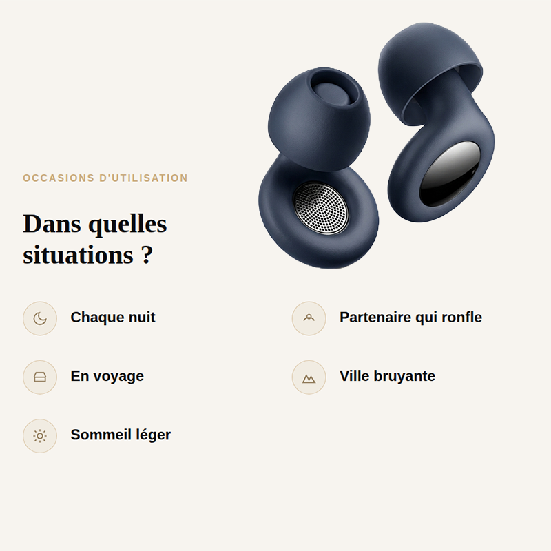 Bouchons d'oreille pour dormir Quieto Pro